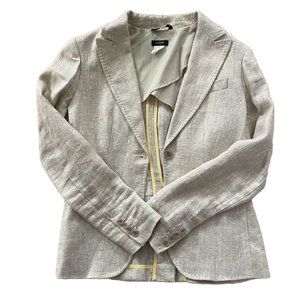 JCrew Blazer Jacket 100% Linen Gold Size 4